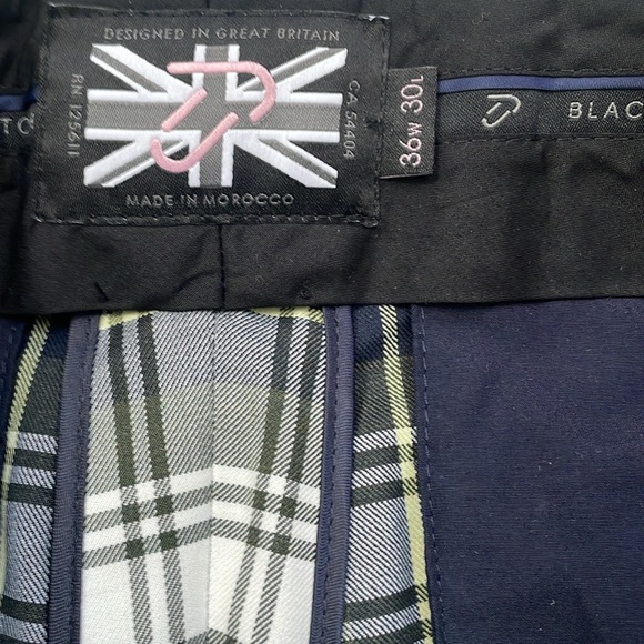 Men’s Black Watch plaid trousers EUC size 36x30 - Picture 3 of 7